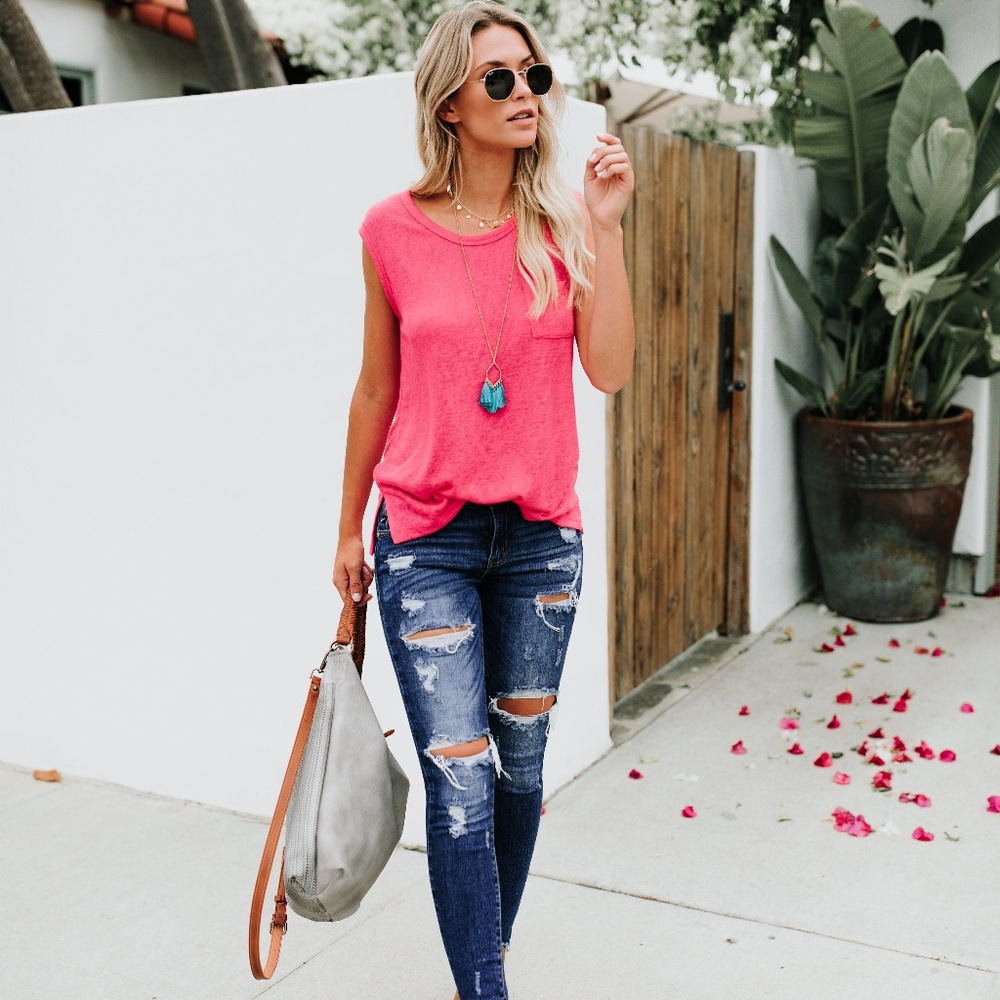 Vici Menorca Pocket Tank - Raspberry NEW